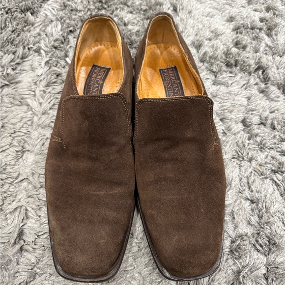 Mercanti Fiorentini Dress Shoes Mens Size 10.5 Brown Leather Made Italy - Picture 1 of 12